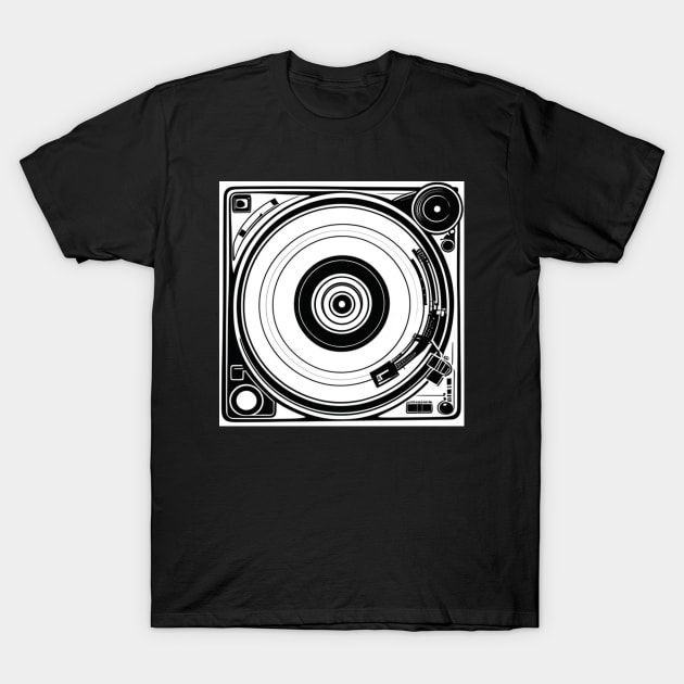 Vinyl Record T-Shirt by musicgeniusart